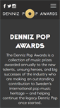 Mobile Screenshot of dennizpopawards.com