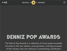 Tablet Screenshot of dennizpopawards.com